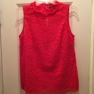 NWT Banana Republic Orange Lace Tank - Sz Sm